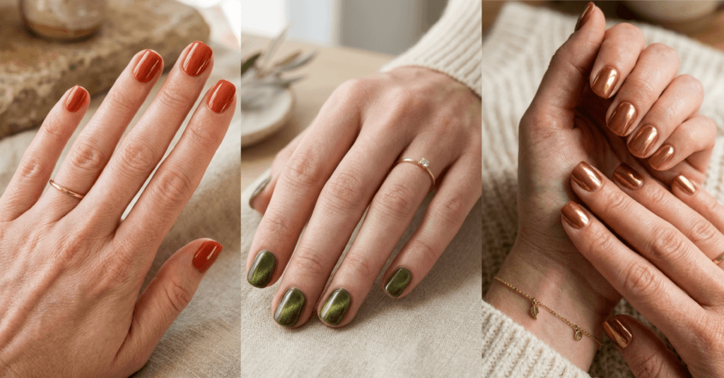 10 Short Almond Fall Nails That Look Long & Elegant