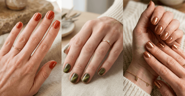 10 Short Almond Fall Nails That Look Long & Elegant