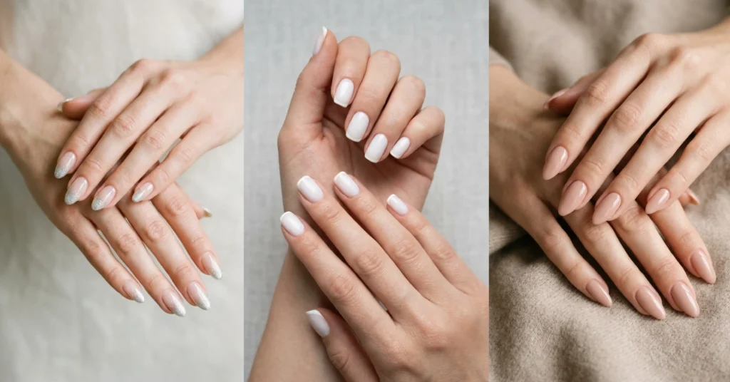 elegant wedding nails beautifully bridal