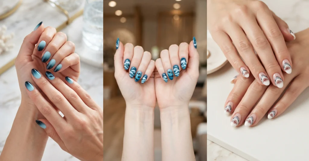12 Shark Week Nail Ideas for Fintastic Fingertips in 2026