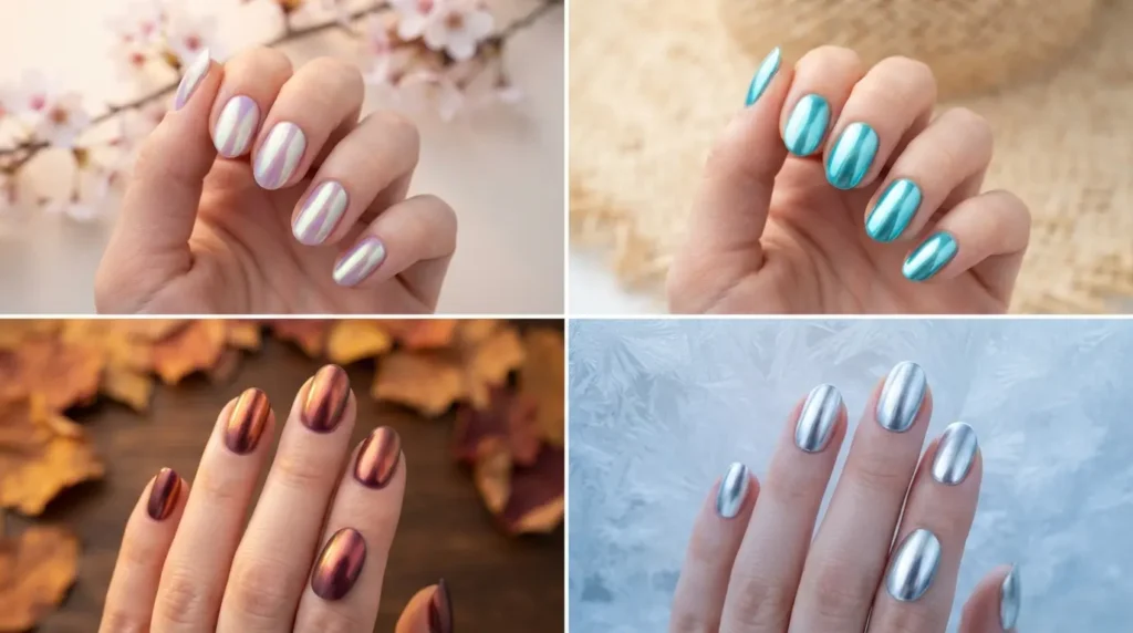 Chrome Nails by Season