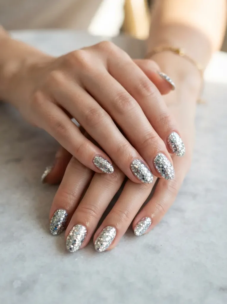 Disco Ball Nails