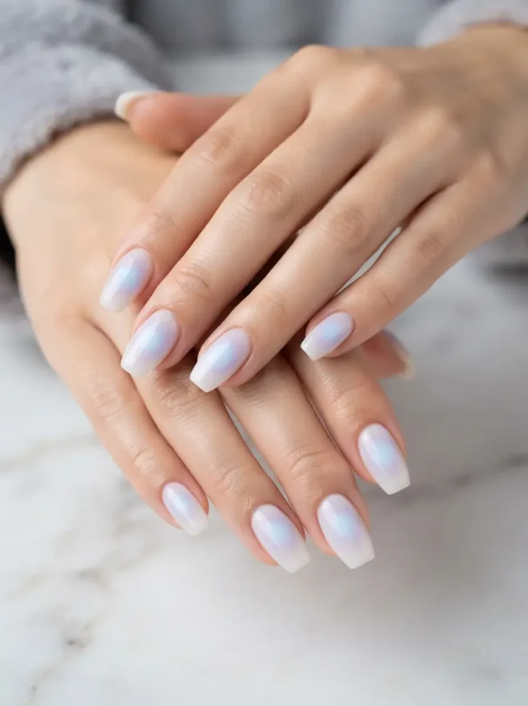 Winter Aura Nails