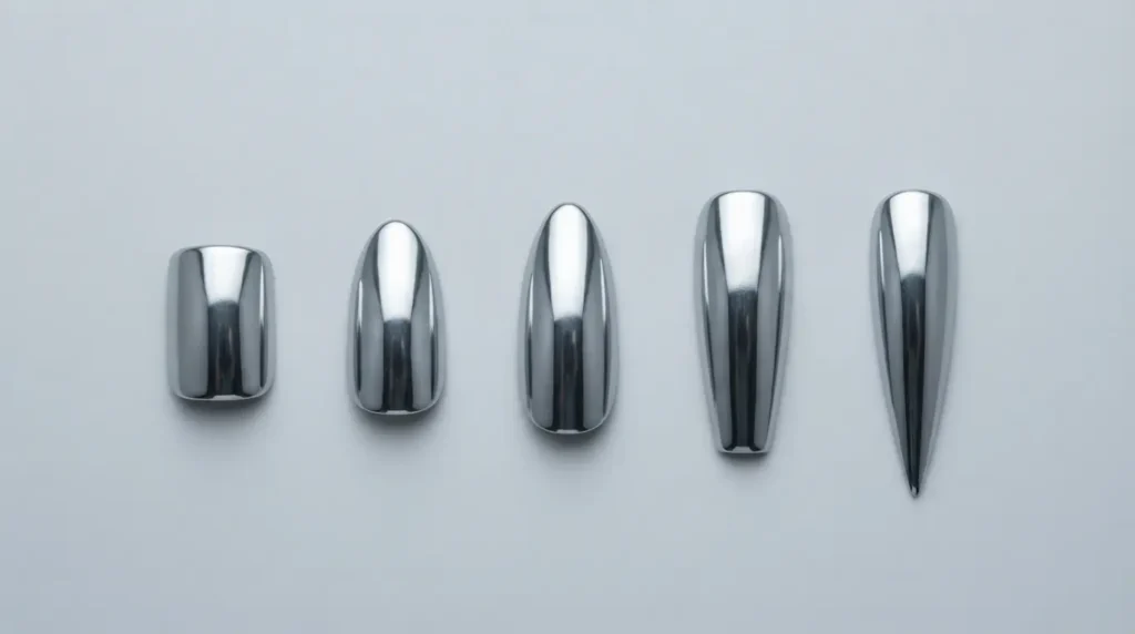 Best Nail Shapes and Lengths for Chrome