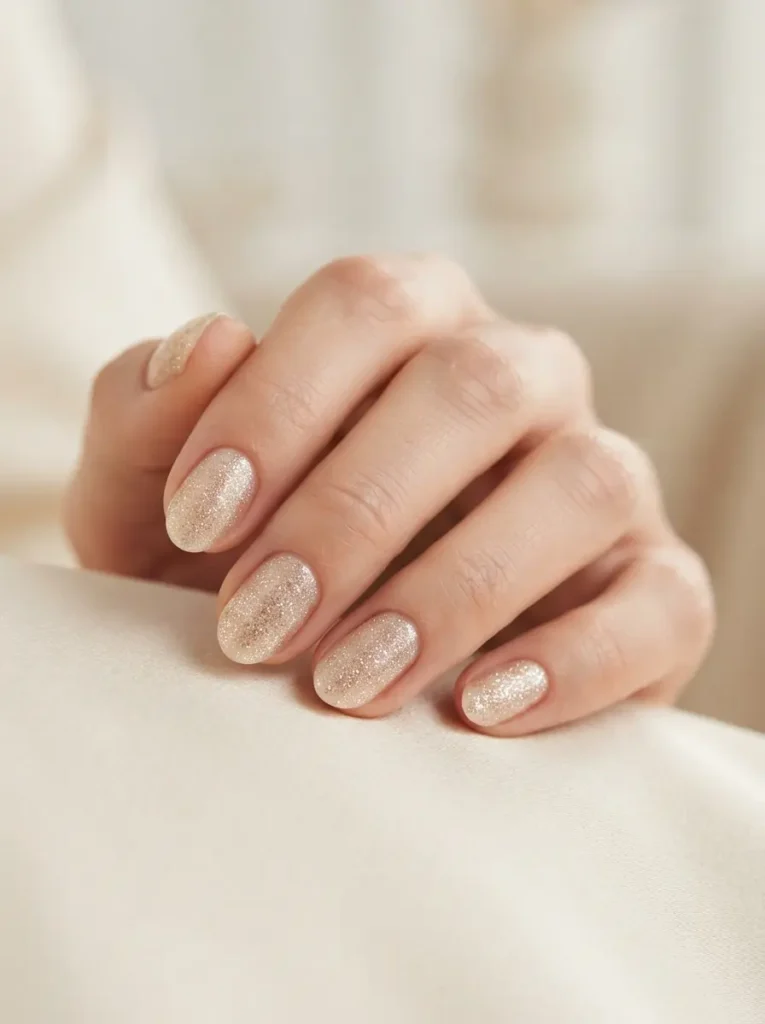 Champagne Bubbles Nails